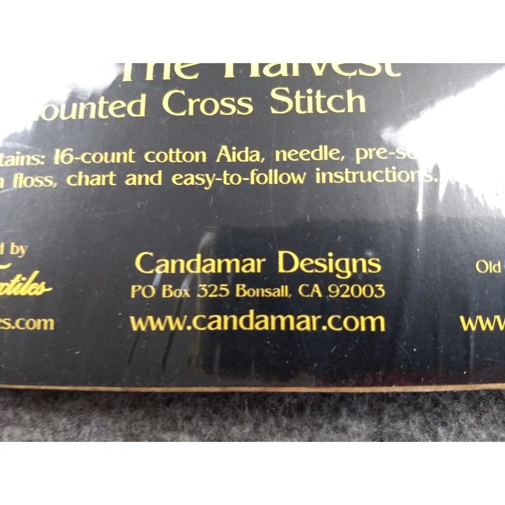 Candamar Designs Gold Collection Counted Cross Stitch Kit After The‎ Harvest NEW